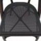 Chaise de bistrot Paris - textile empilable - wengé mesh noir