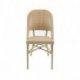 Chaise de bistrot Paris - rotin empilable - bambou naturel