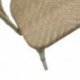 Chaise de bistrot Cornet - rotin empilable - bambou naturel