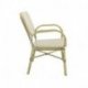 Chaise de bistrot Felix - en rotin empilable - bambou - blanc/Noir