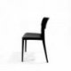 Chaise Wing - empilable en polypropylène - noir