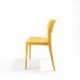 Chaise Wing - empilable en polypropylène - jaune moutarde