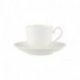 Tasse à café 10 cl - porcelaine vitrifiée blanche - Collection Stella Hotel Villeroy et Boch