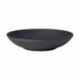 Assiette coupe creuse Ø24 cm porcelaine noire - Collection The Rock Black