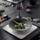 Assiette coupe creuse Ø29 cm porcelaine noire - Collection The Rock Black