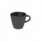 Tasse à thé 21cl porcelaine noire 10,5x8x7,5 cm - Collection The Rock Black