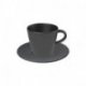 Sous-tasse à thé Ø15 cm porcelaine noire - Collection The Rock Black