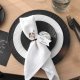 Assiette plate Ø22 cm porcelaine noire - Collection The Rock Black