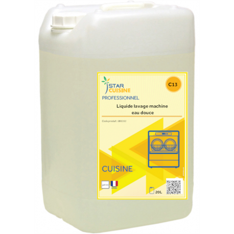 Lessive liquide pour le nettoyage mécanique de la vaisselle - pour eau douce - bidon de 20L