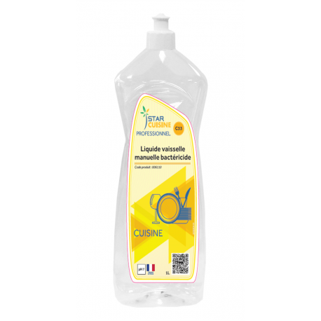 Détergent désinfectant plonge manuelle - bouteille 1L