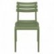 Chaise Helen en polypropylène empilable col - vert olive