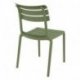 Chaise Helen en polypropylène empilable col - vert olive