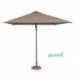 Parasol Eolo - taupe toile taupe - 4,54 kg - Ø tube 4,8 cm - toile 250x250 cm - Ht totale 266 cm