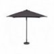 Parasol Eolo - anthracite toile noire - 4,54 kg - Ø tube 4,8 cm - toile 250x250 cm - Ht totale 266 cm