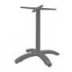 Pied de table Athena - gris aluminium - 4 branches en fonte - 6 kg - Ht 72 cm