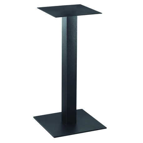 Pied de table Italia - époxy noir - base carrée - 12,9 kg - 35x35x73 cm