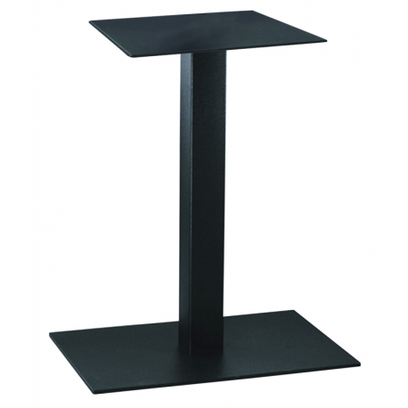Pied de table Italia - époxy noir - base rectangulaire - 19,7 kg - 40x60x73 cm