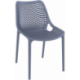 Chaise Air - gris foncé - 3,7 kg - hauteur assise 44 cm - 50x60x82 cm