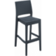 Tabouret Jamaïca - gris foncé - 5 kg - hauteur assise 75 cm - 40x51x108 cm