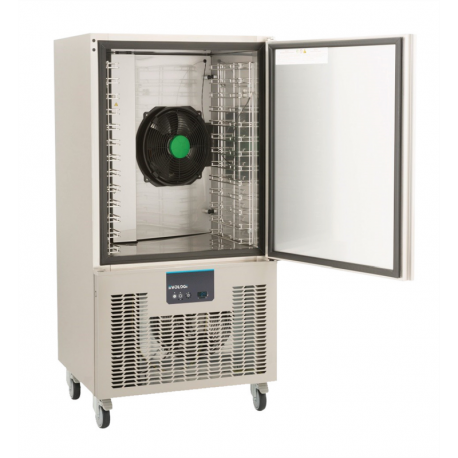 Cellule de refroidissement ED45-12 - 1 porte - 12 niveaux GN 1/1 & 600x400 mm - inox - volume 210L - 1300W - 755x695x1536 mm