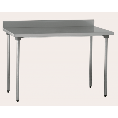 Table adossée inox sans étagère - sans roulettes - 1000x700x900 mm