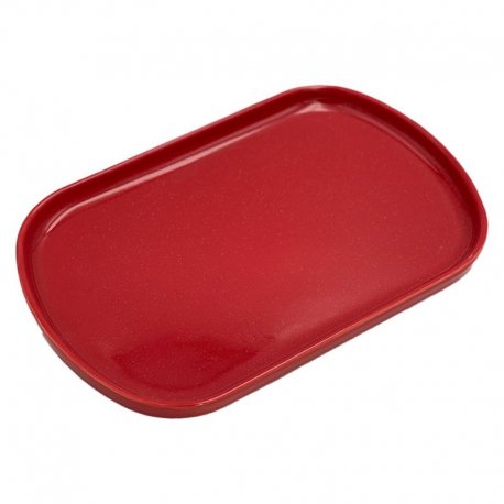 Assiette Oblong ovale rouge - Ø33 cm