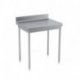 Table adossée en inox - sans étagère - 1400x700x900 mm