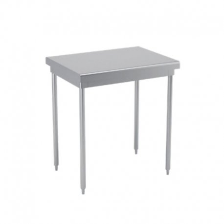 Table centrale en inox - sans étagère - 1800x700x900 mm
