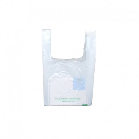 Sac à bretelles - épaisseur 50u - 260/(60+60)x450 mm - plastique transparent - prix au carton de 500