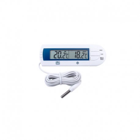 Thermomètre électronique avec alarme - étendue-50°+70°C - résolution O,1° - 1 pile LR44