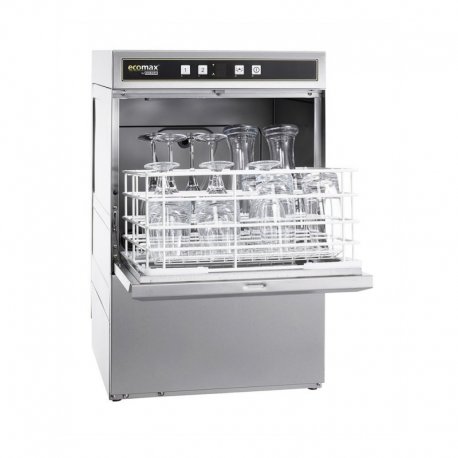 Lave-verres compact G404 - 60 casiers/h - 2 cycles de lavage - 10 L - adoucisseur et pompe de rinçage