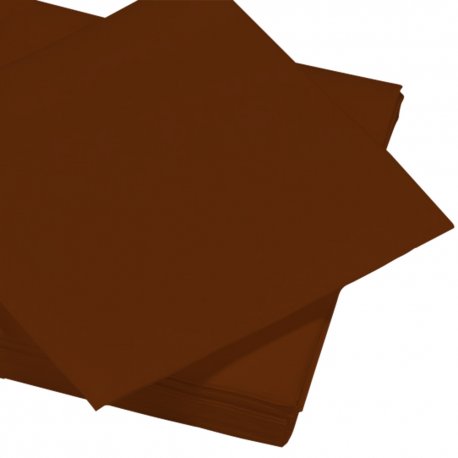 Serviette papier Airlaid 40x40 cm toucher textile cacao