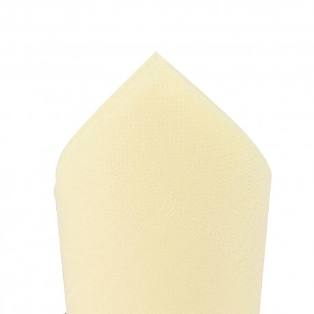 Serviette ouate 38x38 cm 2 plis champagne / vanille