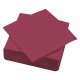 Serviette ouate 38x38 cm double point bordeaux par paquet de 50