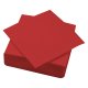 Serviette ouate 38x38 cm double point rouge par paquet de 50