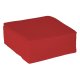 Serviette ouate 38x38 cm double point rouge par paquet de 50