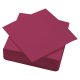 Serviette ouate 38x38 cm double point aubergine par paquet de 50