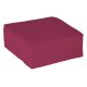 Serviette ouate 38x38 cm double point aubergine par paquet de 50