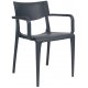 Fauteuil Town - anthracite - 4,5 kg - hauteur assise 47 cm - 56,5x54x80 cm