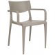 Fauteuil Town - vision (taupe) - 4,5 kg - hauteur assise 47 cm - 56,5x54x80 cm