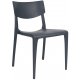 Chaise Town - anthracite - 3,9 kg - hauteur assise 47 cm - 50x55x84 cm