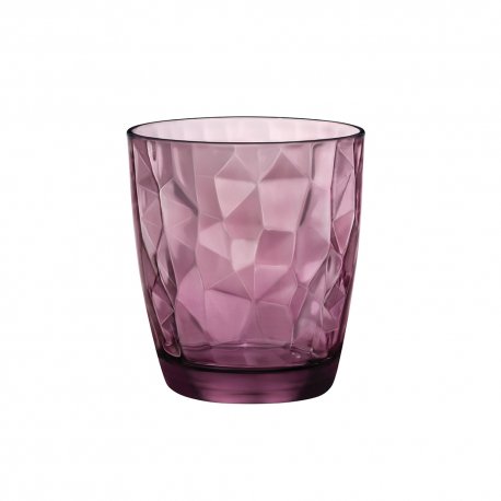 Verre Diamond violet 30 cl - Ø8,4x9,3 cm