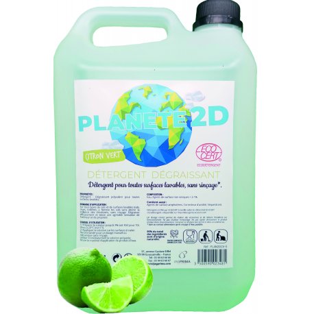 Nettoyant planète 2D- parfum citron - écocert 5L