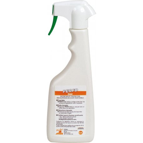 Détartrant désinfectant pour inox PERFO INOX ULTRA - Spray de 750ML