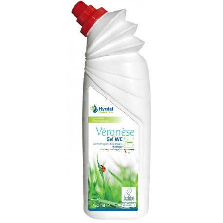 Gel WC détartrant désodorisant Ecolabel VERONESE GEL WC - Flacon de 750ML