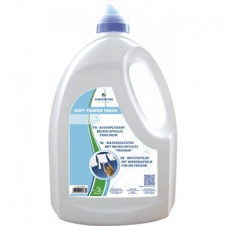 Assouplissant parfumé encapsulé pour le linge Soft Power Fresh - Bidon de 3L